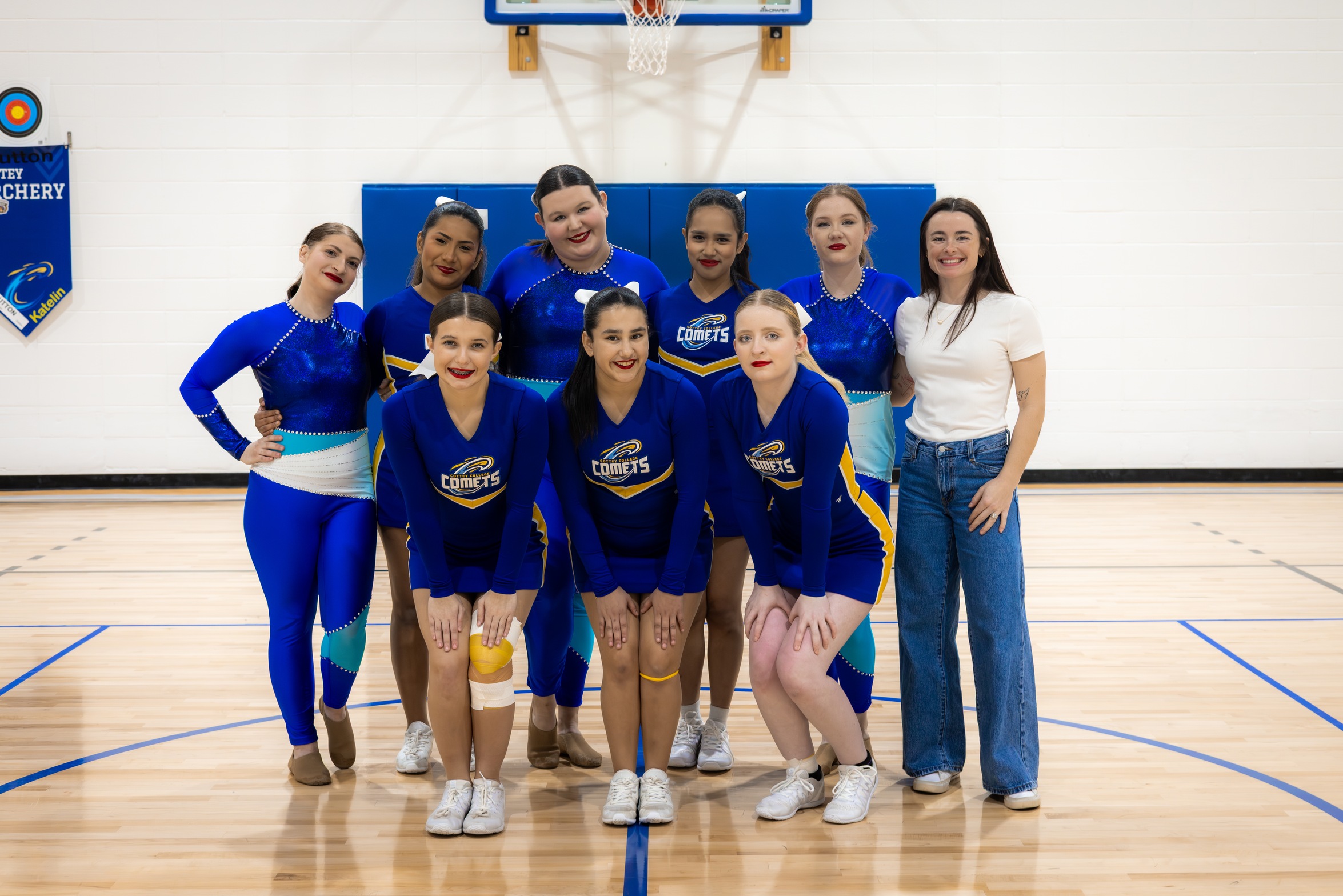 Comets Cheer Competes for First Time in Program History at Benedictine Challenge