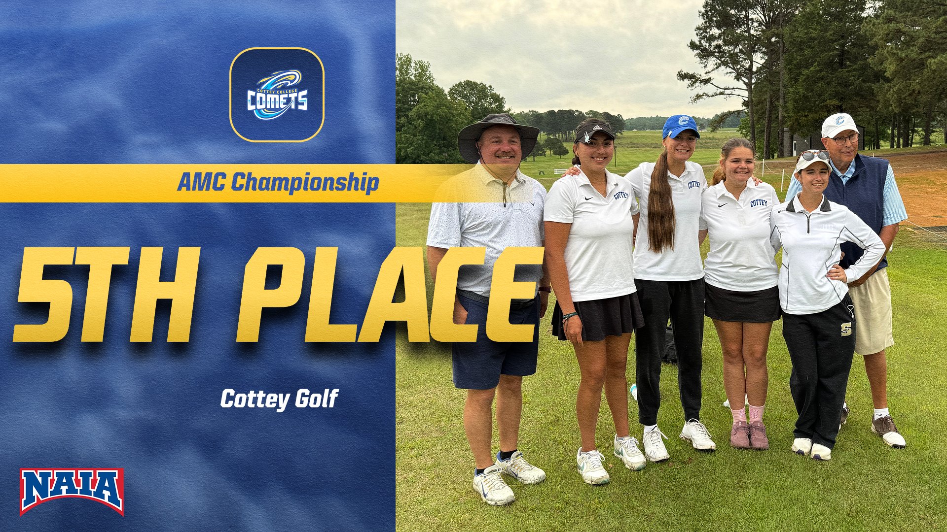 Cottey Golf Takes 5th at AMC Championship